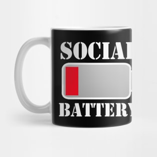 Social Battery Low Mug